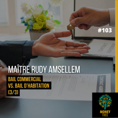 Pochette de l'épisode #103 du podcast Money Tree avec Maître Rudy Amsellem